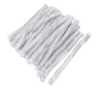 Qudinip Spiral Binding Coils, 16mm Diameter 48 Teeth 4:1 Pitch Binder Combs Spines for A4 Paper, with 360 Degree Page Turn Rotation, for Office Documents Engineers Files Business (White)