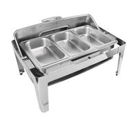 Qudinip Stainless Steel Chafing Dish Buffet Warmer Elegant 9L for (Silver)