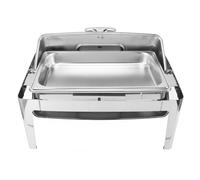 Qudinip Stainless Steel Chafing Dish Buffet Warmer Elegant 9L for (Silver)