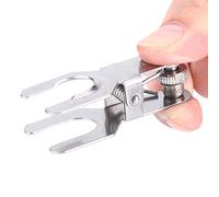 Qudinip Stainless Steel Laboratory Clamp Pinch Clip for Experiments, Durable and Anti- Tool, Strong Clamping Force for Clinics and Hospitals (18#)