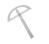 Qudinip Stainless Steel Protractor Ruler, 0-180 Degree Angle Finder, Locking Nut and Clear Display General Measuring Tool for Accurate Measuring in 3 Sizes (150 * 200mm)