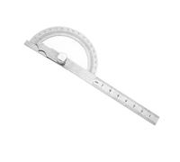 Qudinip Stainless Steel Protractor Ruler, 0-180 Degree Angle Finder, Locking Nut and Clear Display General Measuring Tool for Accurate Measuring in 3 Sizes (80 * 120mm)