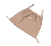 Qudinip Storage Bag for Baby Stroller, Cute Polyester Fiber Organizer for Diapers and Essentials, Perfect for On-the-Go Parents, 19.69 X 26.38in (Khaki)