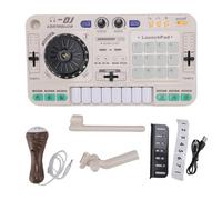 Qudinip Toddlers DJ Mixer Toys, Connectivity Electronic Baby Interactive Musical DJ Toy with Sound Effects Microphone for Boys Girls