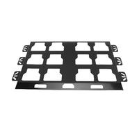 Qudinip Tool Storage Mounting Plate for Effective Organization and Secure Toolbox Mounting for Truck Beds and Vehicles Metal Base (Black)