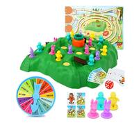 Qudinip Tortoise Bunny Trap Board Game, Competitive Interactive Educational Multiplayer Family Fun, with Cute Characters