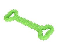 Qudinip TPR Dog Chew Toy for Teeth Cleaning Effective Molar Stick Interactive Play for Medium Large Dogs 33x11x3cm (Tension stick-green)