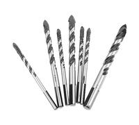 Qudinip Triangular Twist Drill Bit Set 7PCS Durable Carbide Efficient Drilling for Interior Decoration Glass Tile Works