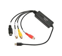 Qudinip Type C Video Card Compact and Versatile Converter for Video Recording on PC and Phone ABS Material