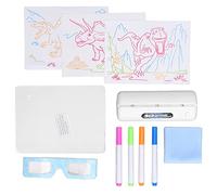 Qudinip Ultimate Light Board Kids Drawing Light Board 3D Colorful Doodle for Imaginative Play Soft Durable Design (Dinosaur Pattern)