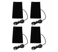Qudinip USB Heating Pad Washable Heating Mat for Shoulder Neck Back 4pcs Carbon Fiber 20x10cm
