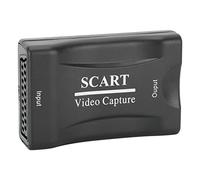 Qudinip USB SCART Video Card Game Recording Device with ArcSoft ShowBiz 3.5 Software for Live Streaming DVD Burning MPEG4 Conversion