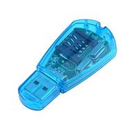 Qudinip USB SIM Card Reader, High Speed Transfer Rate for SIM Card Backup Clone Writer Copy SMS Contacts, with No External Power Required, for Mobile Phone and Computer Data Exchange