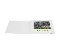 Qudinip Video Greeting Card, Electronic Brochure with LCD Screen for Birthday Wedding Advertising, Supports 720P HD Video MP4 JPEG, A5 Size 210x148mm (7 Inch 1500mAh Li Ion Battery)