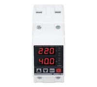 Qudinip Voltage Protective Device for High Safety Multifuntional Over Under Voltage Protector Switch Adjustable for Home Appliances Durable PC Material 1 Unit (40A)