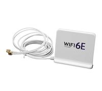 Qudinip WiFi6E Wireless Network Card Antenna Omnidirectional High Gain 4dBi for Faster Network Connections 2 Meters Long (White)