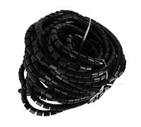 Qudinip Wire Protector Sleeve Covers Wear Resistant Alkali Resistant Cable Management for Computer and Power Cables Black 1 X (Dia 32mm 30m)
