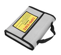 Qudinip Ya-2011 Lithium Battery Anti-Explosion Bag Double Layer Fire Retardant for Safe Charging and Storage 225x180x45mm