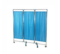 qudkdhs 6-Foot Folding Medical Privacy Screen, Portable Partition with Lockable Casters, Suitable for Beauty Salons and Massage Rooms(Color-3,3-Panel)