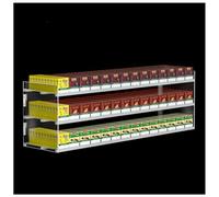 qudkdhs Clear Cigarettes Display Shelves for Stores, Acrylic Rectangular Cigarette Display Holder, Durable Automatic Cigarette Retail Rack,3 Layers,14 Columns