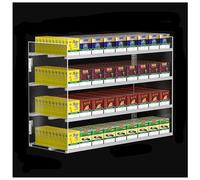 qudkdhs Clear Cigarettes Display Shelves for Stores, Acrylic Rectangular Cigarette Display Holder, Durable Automatic Cigarette Retail Rack,4 Layers,9 Columns