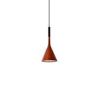 qudkdhs Lighting Modern Pendant Light Creativity Trumpet Pendant Light Fixture Resin Shade Kitchen Island Ceiling Lights Mini Matte Red Hanging Lamp Chandelier for Bedroom Restaurant