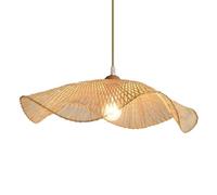 qudkdhs Minimalist Semi Flush Mount Ceiling Light Fixture Creative Personality Chandeliers Coastal Woven Rattan Pendant Close to Ceiling Lamps for Living Room Dining Room Restaurant Coffee
