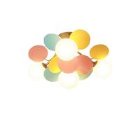 qudkdhs Modern Sputnik Chandelier,Mid Century 8-Lights Chandelier with White Globe Glass Shade Creative Art Decor Ceiling Light Fixture for Living Room(47x28cm(19x11inch))