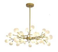 qudkdhs Nordic Firefly Sputnik Chandelier,Modern 45-Lights LED Branch Pendant Light Adjustable Indoor Hanging Ceiling Light with Glass Shade for Living Room(Glass Glass.Size,45 Light)