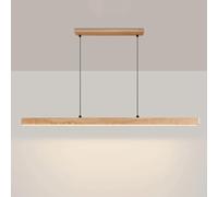 qudkdhs Nordic Natural Stone Dimmable Chandeliers, Modern Linear Yellow Travertine Shade Ceiling Hanging Lighting, 70.8in Adjustable Height Pendant Lights for Kitchen Island Bar Counter Farmhouse