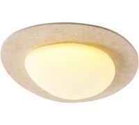 qudkdhs Nordic Natural Yellow Travertine Hallway Ceiling Light Japanese Wabi Sabi Style Kitchen Flush Mount Ceiling Lamp Mid Century Modern Cloakroom Chandelier for Bedroom Living Room Aisle Stairs
