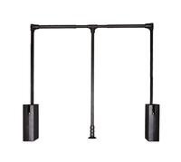 qudkdhs Pull Down Closet Rod, Adjustable Wardrobe Lift Rail Organizer,Silent Buffer Closet Pull Down Rods,Bearing Capacity 15 Kg(660-890mm)