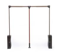 qudkdhs Pull Down Closet Rod, Retractable and Super Weighted Soft-Close Closet Pull Down Rods Hanger, Suitable for Hallways, Bedrooms, Closets, and Laundry Rooms (Color : Style 1, Size : 690-920)