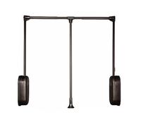 qudkdhs Pull Down Closet Rod,Silent Buffer Closet Pull Down Rods,Adjustable Wardrobe Lift Rail Organizer,Bearing Capacity 22 Kg(660-890mm)