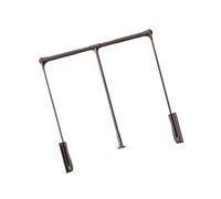 qudkdhs Two-way Buffering Heavy Duty Wardrobe Hanger,Pull Down Adjustable Side Mounted Closet Rod,for Hanging Clothes Storage(2,700-930mm)