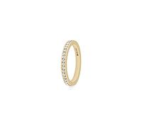 Qudo Eternity Ring Memory Ring Stainless Steel Gold PVD Coated, one size, Stainless steel zirconia, No Gemstone