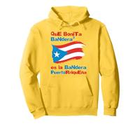 Qué Bonita Bandera Puerto Rico Pride Design Pullover Hoodie
