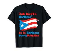 Qué Bonita Bandera Puerto Rico Pride Design T-Shirt