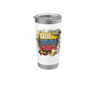 Que Chimba Parce Colombian Pride Funny Latino Graphic Stainless Steel Insulated Tumbler