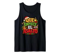 Que Empiece El Asalto Puerto Rico Christmas Vibes Tank Top