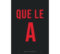 QUE LE A - Carnet lettre A A5 ligné - Design minimaliste premium - Collection initiales A-Z: 200 pages lignées fines • Idée cadeau originale • Papeterie élégante • Marque française
