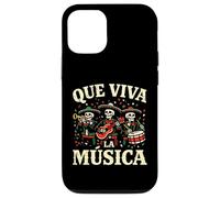 Que Viva la Musica Cinco De Mayo Skeleton Mariachi Band Tee Case for iPhone 12/12 Pro