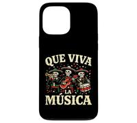 Que Viva la Musica Cinco De Mayo Skeleton Mariachi Band Tee Case for iPhone 13 Pro Max