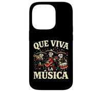 Que Viva la Musica Cinco De Mayo Skeleton Mariachi Band Tee Case for iPhone 14 Pro
