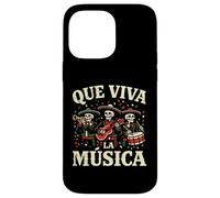 Que Viva la Musica Cinco De Mayo Skeleton Mariachi Band Tee Case for iPhone 14 Pro Max