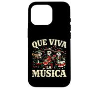 Que Viva la Musica Cinco De Mayo Skeleton Mariachi Band Tee Case for iPhone 16 Pro
