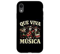 Que Viva la Musica Cinco De Mayo Skeleton Mariachi Band Tee Case for iPhone XR