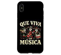 Que Viva la Musica Cinco De Mayo Skeleton Mariachi Band Tee Case for iPhone XS Max