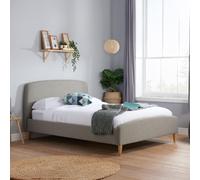 Quebec Bed - Grey Fabric - Sizes Available