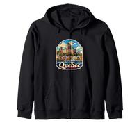 Quebec Canada Souvenir/Quebec Zip Hoodie